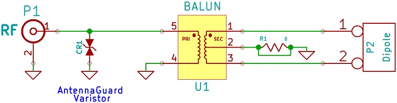 Mini 1:9 Hf Antenne Balun