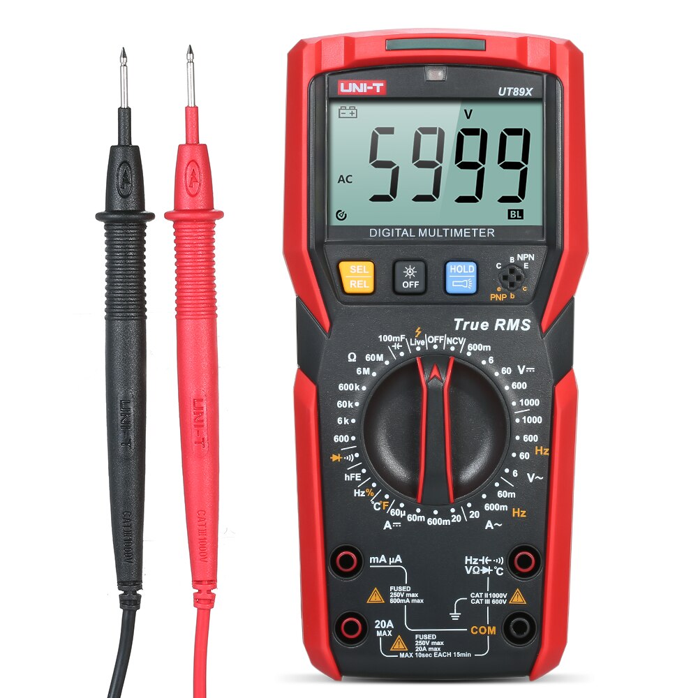 UT89X True RMS Digitale Multimeter 1000V 20A DC CA... – Grandado