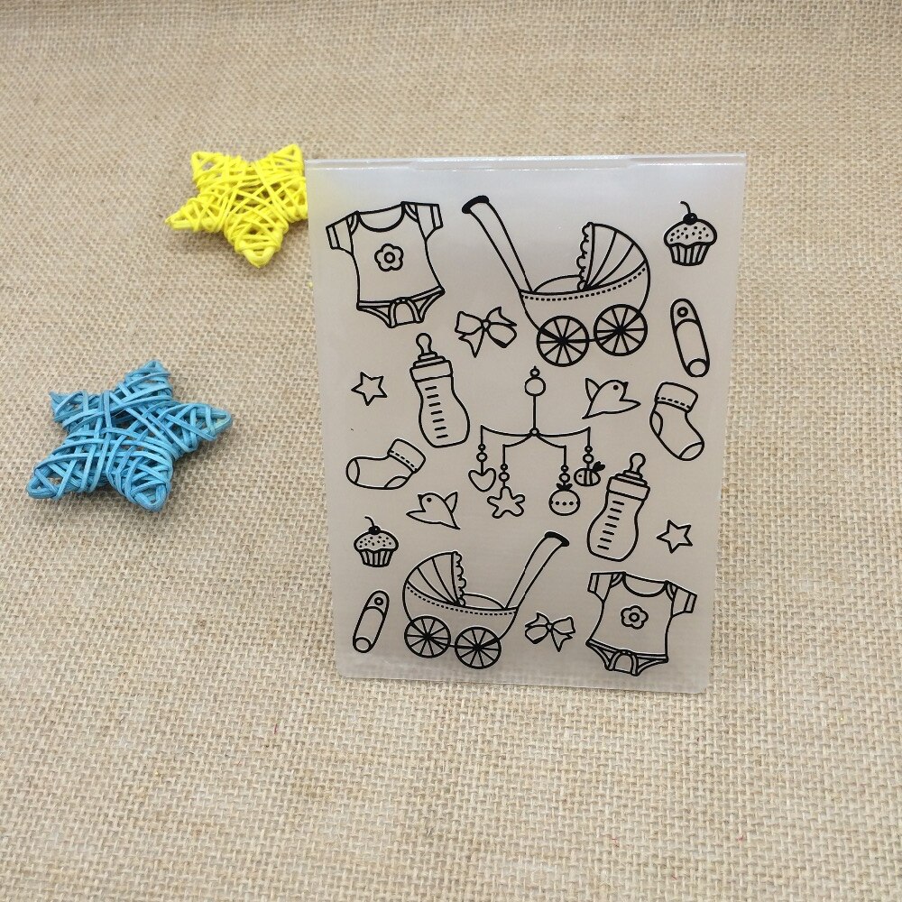 Baby Plastic Embossing Folder For Scrapbook DIY Album Card Tool Plastic Template