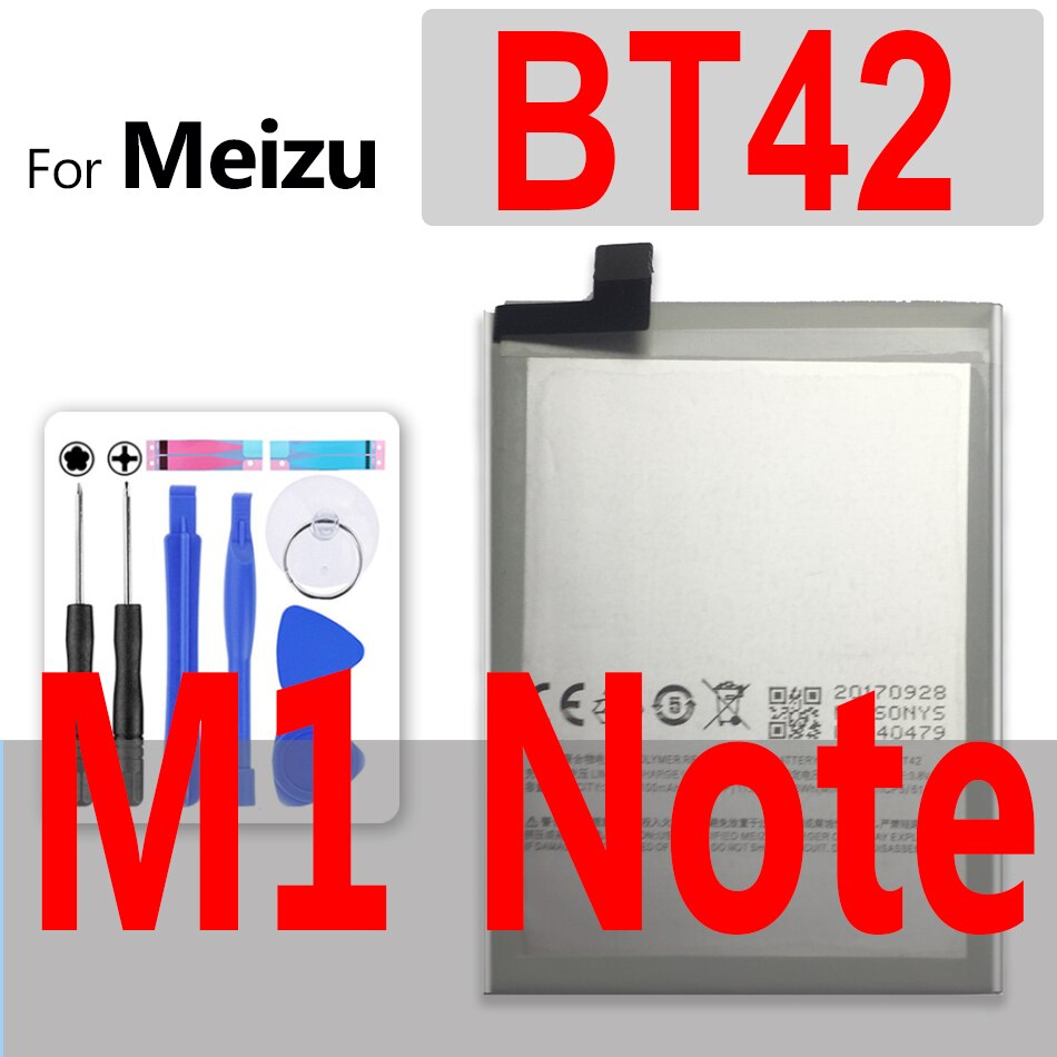 Batería Para Meizu M3 M5 M6 Note 5, BT61 L681H L681Q L681M M681H M681Q M681M, para Meizu M1 M2 M3 M3S M5S M5C mini: BT42