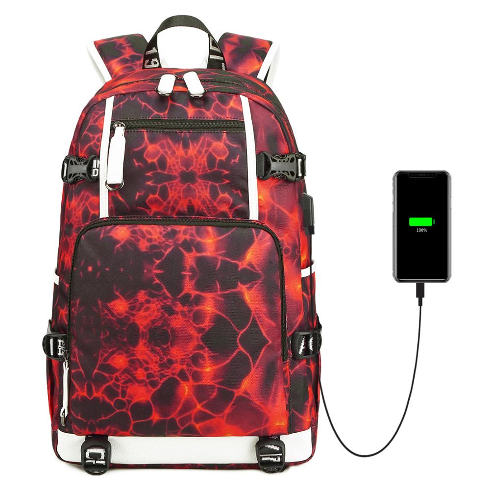 Custome Diy Printed Pcitures USB Travel Backpack for Teenagers School Bags Laptop Waterproof USB Charg Mochila Feminina Travel: Style 8