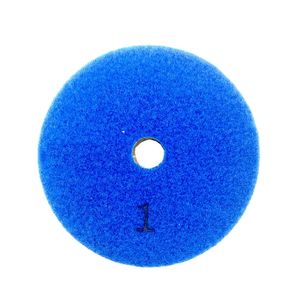 3PC Polishing Pads Granite Polishing Tool Pad Sanding Disc 4 Inch 100mm Dry/Wet Diamond 3 Step Polishing Granite Marble Disk