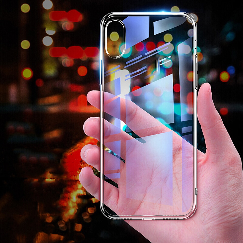 Étui pour iphone en Silicone Transparent Transparent Ultra mince X XS MAX XR 6 7 6S Plus protéger les étui pour iphone de téléphone en caoutchouc 8 7plus: for iphone xs mas