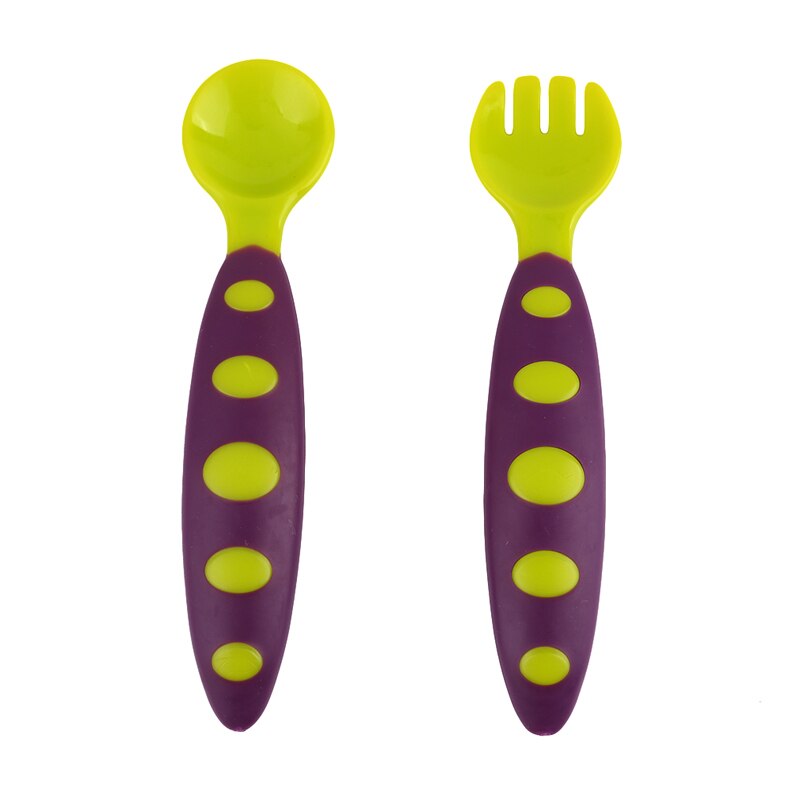 Baby Spoons Tableware Infant Children Soft Soup Fork Cochleare Baby Spoon Kitchen Utensils Kid Feeding Infant Spoon + Retail Box