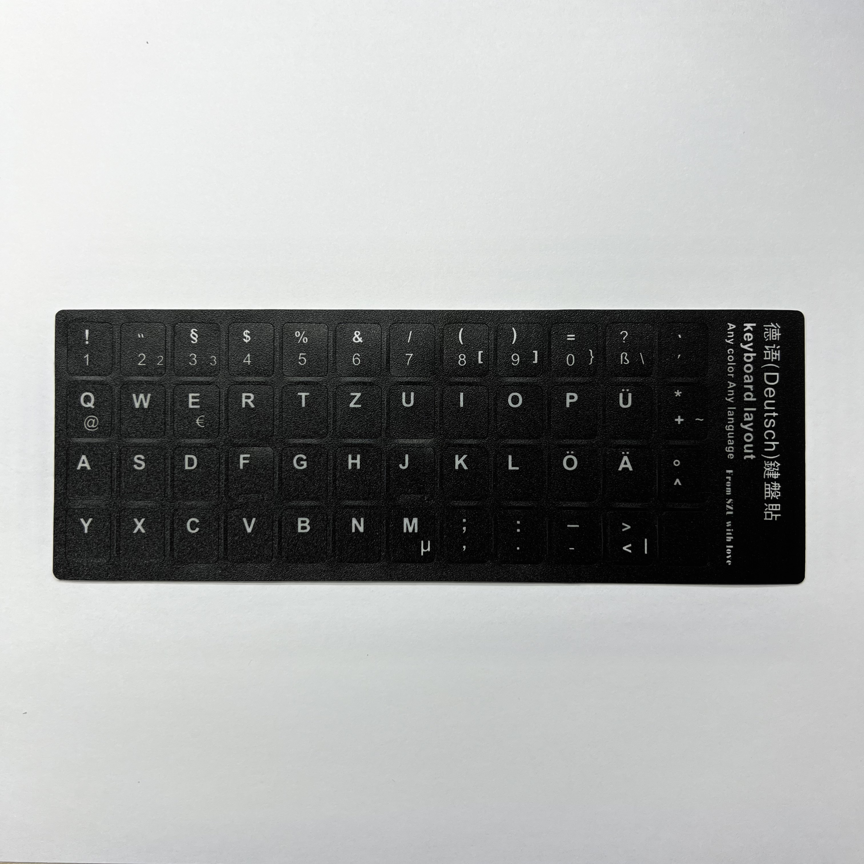 English Spanish Italian Korean French Deutsch Keyboard Stickers Frosted PVC Language Keyboard Sticker For Laptop Desktop PC