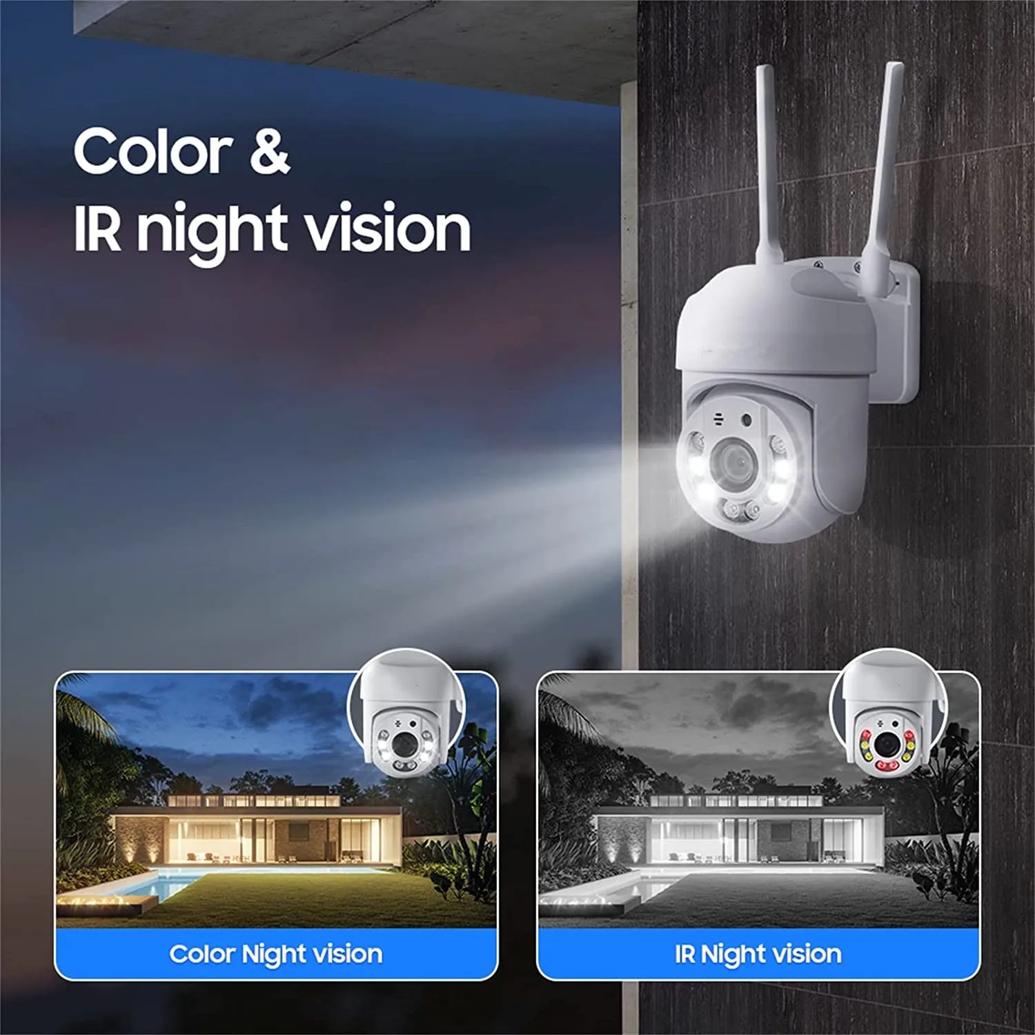 8MP WIFI-bewakingscamera Draadloze IP-camera's voor buiten Auto Tracking Kleur Nachtzicht 8X digitale zoom CCTV-beveiligingsmonitor