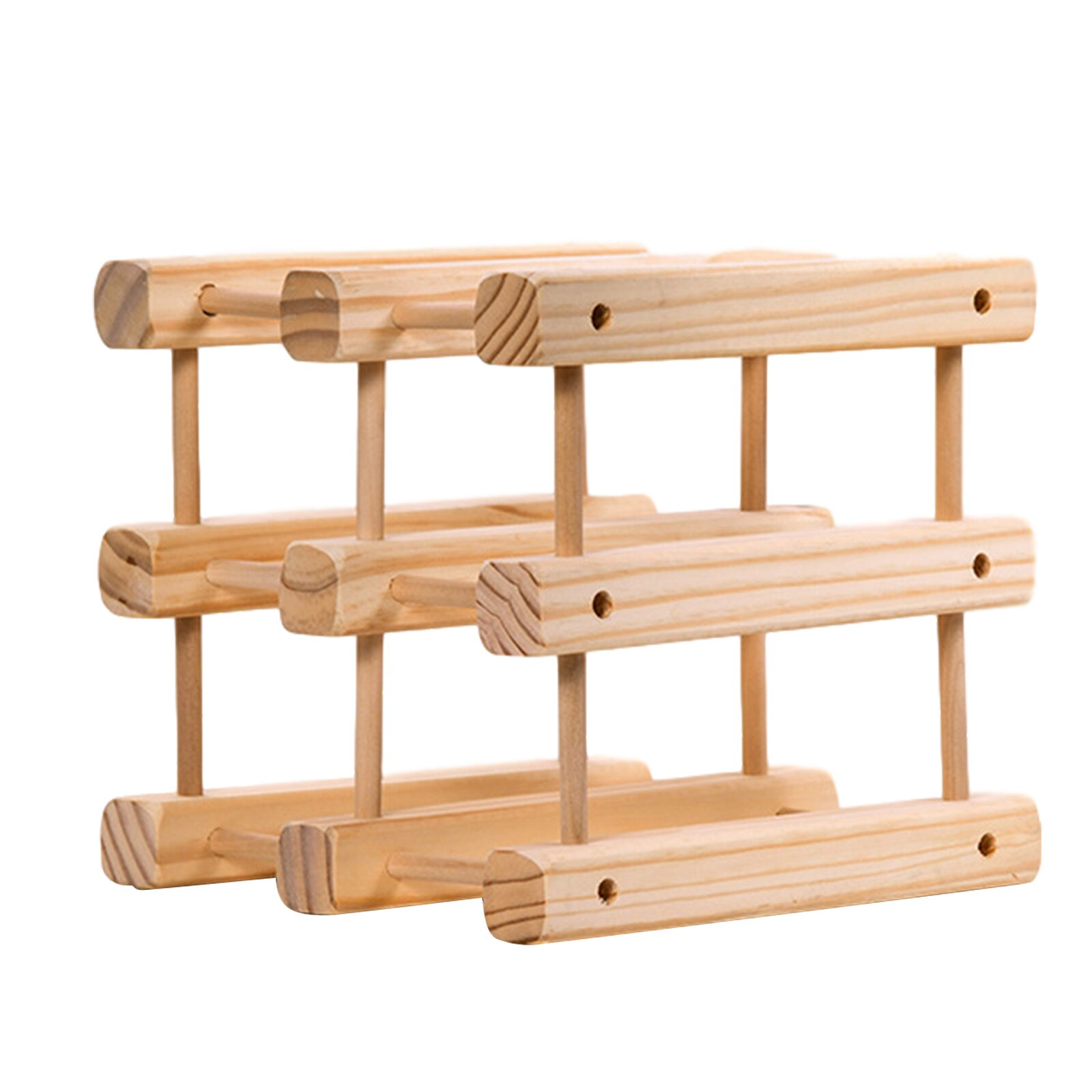 Wooden Wine Racks Bottle Cabinet Stand Holders Wood Shelf Organizer Storage For Retro Display Cabinet