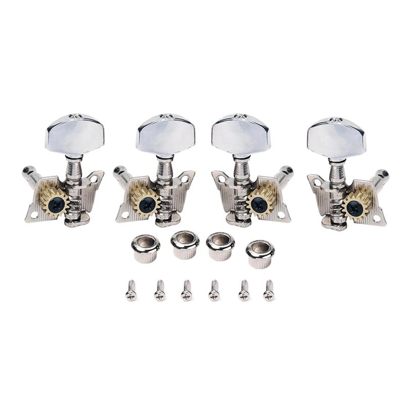4 stk holdbare tuning pinde 2l 2r lukkede metal premium stemme pinde til klassisk ukulele