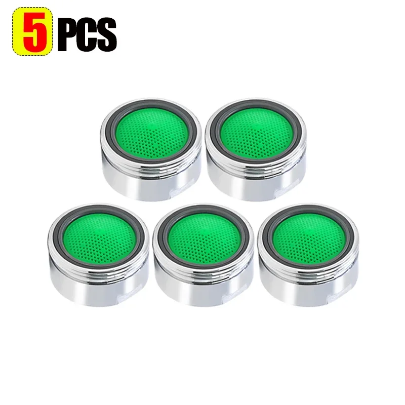Aireadores de grifo de 20/1 Uds., grifo de ahorro de agua, boquilla de inserción, grifos de rosca, filtro de burbujeador reemplazable, coladores de grifo de cocina y baño: Rojo