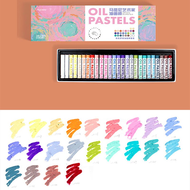 26/36 farve maleri olie pastel graffiti blød pastel maleri pen kunstner skole papirvarer farvekridt sæt kunst forsyninger