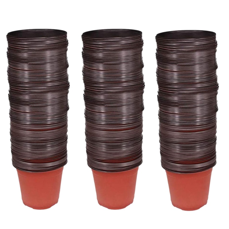 Lot De 150 Pots De Fleurs En Plastique 12 Cm - Pour Semis, Boutures, Plantes Succulentes, Avec Trous De Drainage