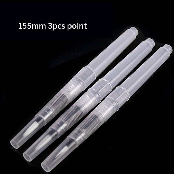 Bgln 3/6Pcs Paint Brush Set Large Capacity Water Brush Soft Flat/Point Watercolor Painting Brush For Drawing Art Suppies: 155mm 3pcs point