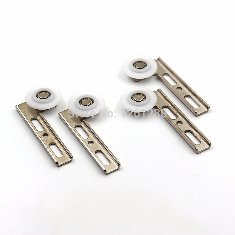 wardrobe furniture caster side-mounted pulley sheave pulley closet drawer External mounting cabinet pulley sliding door wheel