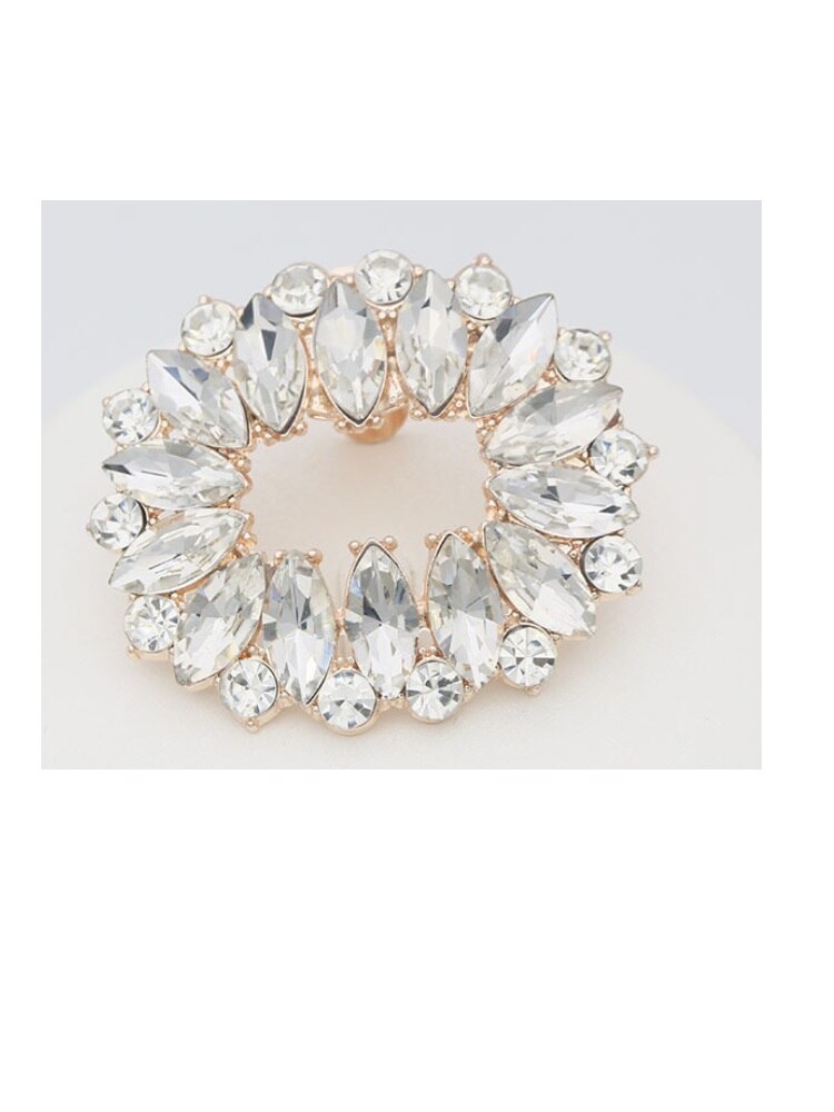 Rhinestone sko spenne sko klips gull sølv sko dekorasjoner kvinner jente bryllup fest daglig bruk: Bunn gull