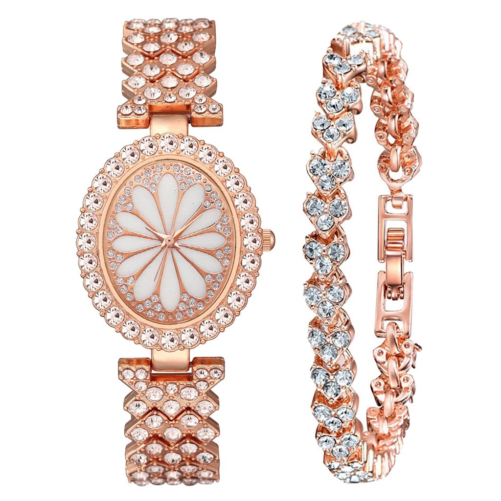 Relojes Para Mujer Reloj Mujer Marcas Famosas De Lujo Relojes De Cuarzo Para Mujer Mujer Conjunto De Reloj De pulsera y Corea del Sur para mujer, Simple y combinación De ambiente,: 12