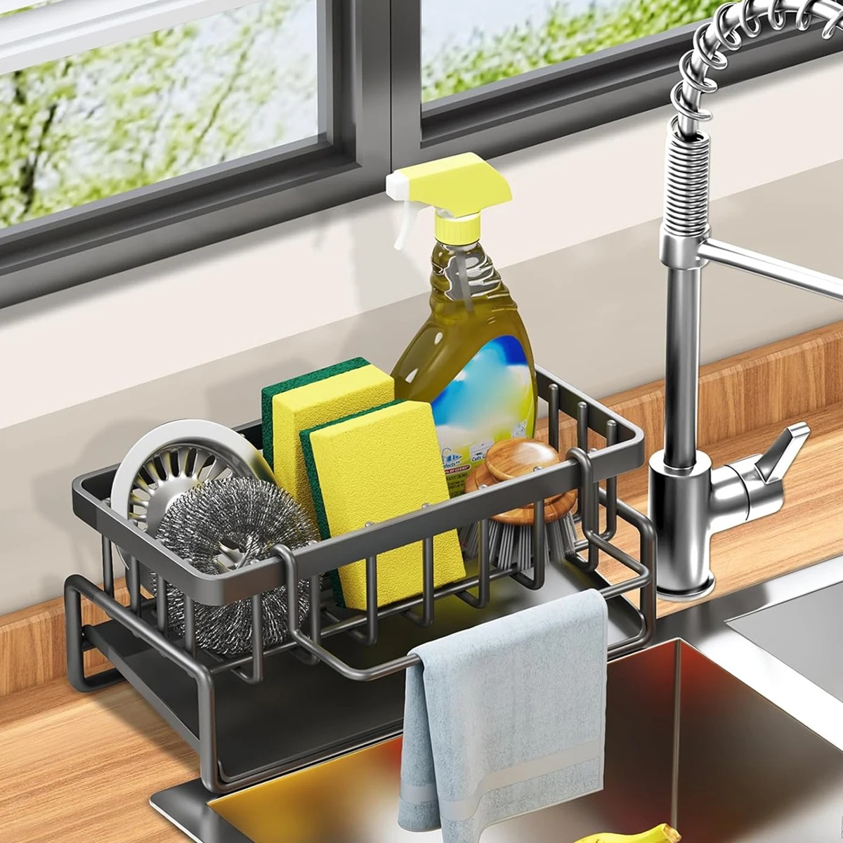 Küche Waschbecken Abfluss Gestell Organizer Sch... – Grandado