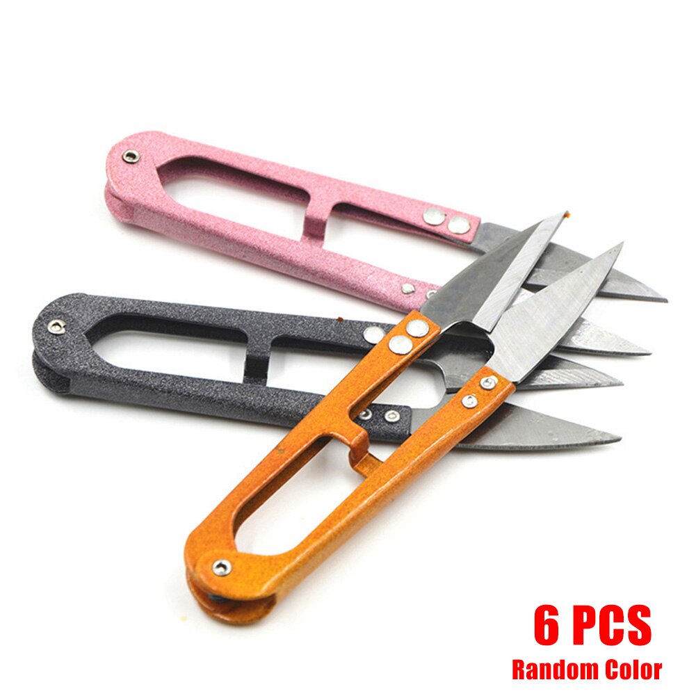 3/6 Pcs Sewing Scissors Yarns Thread Cutter Mini Small Snips Trimming Nipper DIY Supplies HKS99: 6pcs