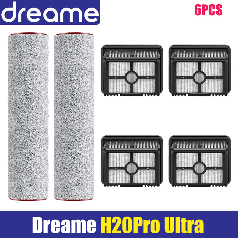 per Dreame H14 pro / H20 pro ultra/H30 ultra H13 pro Lavapavimenti Aspirapolvere Spazzola A Rullo Filtri Hepa Accessori: Di Colore Giallo chiaro