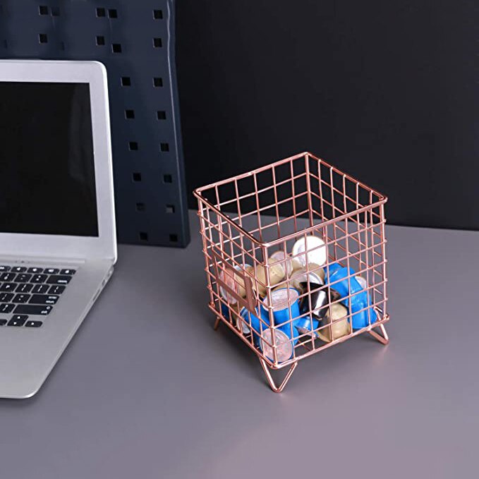 Soporte para cápsulas de café, cesto de hierro de almacenaje para cápsulas Nespresso, Pods Gusto Dolce Office Cafe, organizador de cocina, estante de almacenamiento