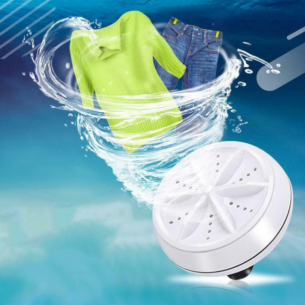 3 in1 Mini Washing Machines Washer Portable Rotating Supersonic Turbine #4