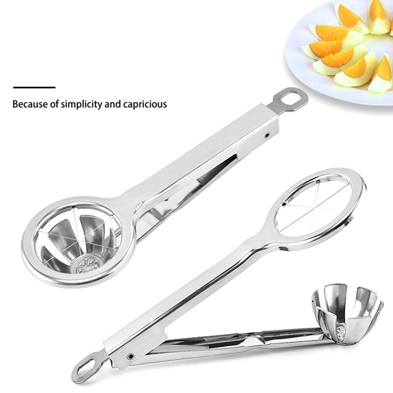 Multifunctionele Ei Cutter Keuken Rvs Fruit Bewaard Ei Losse Bloem Sgg Splitting Tool Ei Slicer Divider