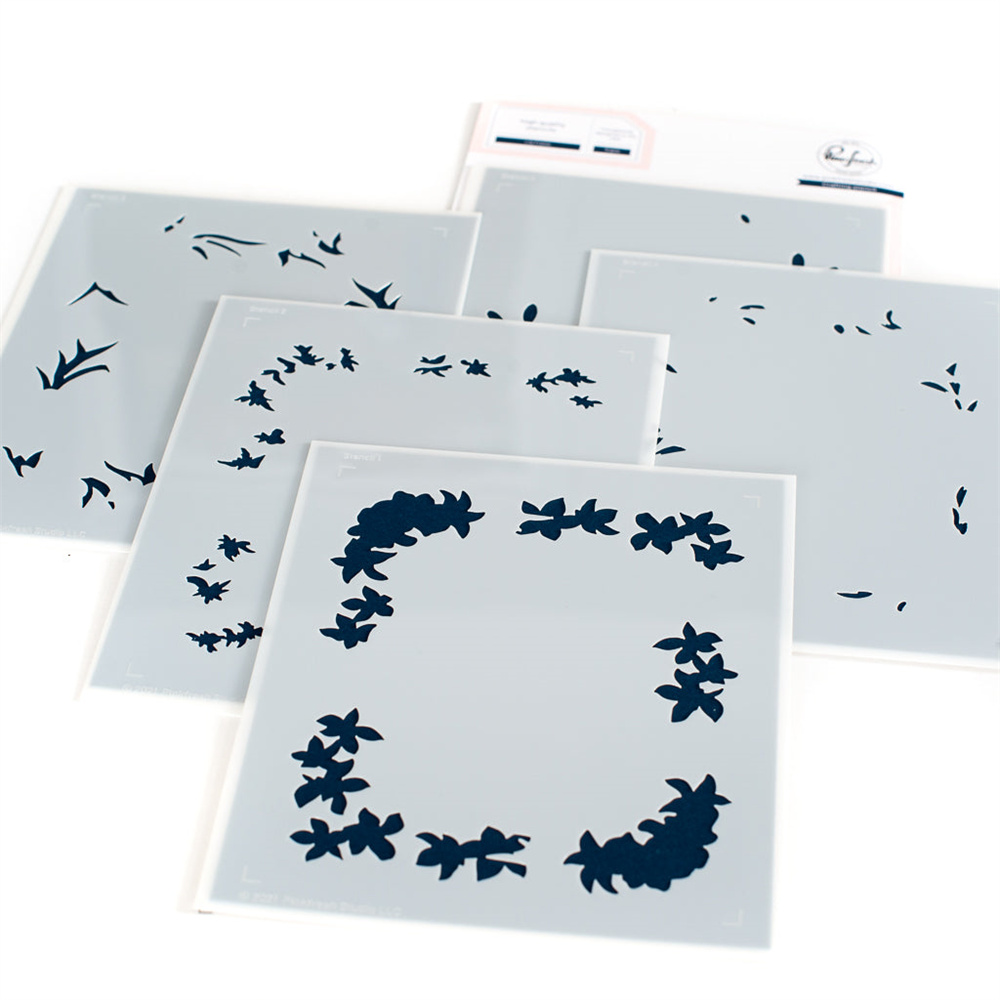 Neueste Blumen- Kette Tulpe Liebe Herzen Sterne Geo Fliesen Druck Chrysantheme Lilie Rahmen Metall schneiden Stirbt Briefmarken Schablone Heißer Folie einstellen: Y3438-Schablone
