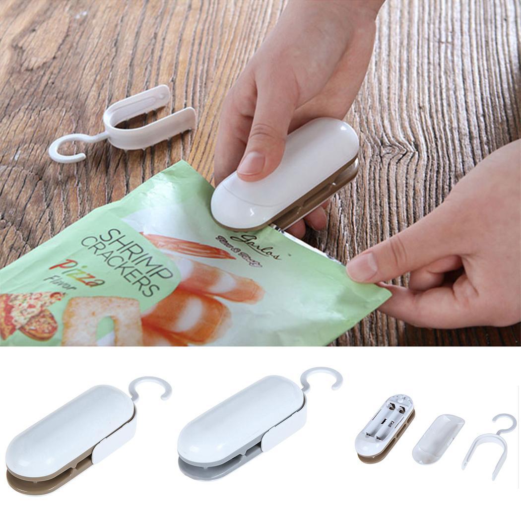 Mini Portable Handy Package Sealing Machines For Plastic Snacks Bags Heat Sealer Vacuum Resealer Kitchen Storage