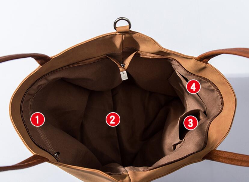 Neue stil umhängetasche Europäischen und Amerikanischen frauen tasche große kapazität tragbaren Trage Tasche