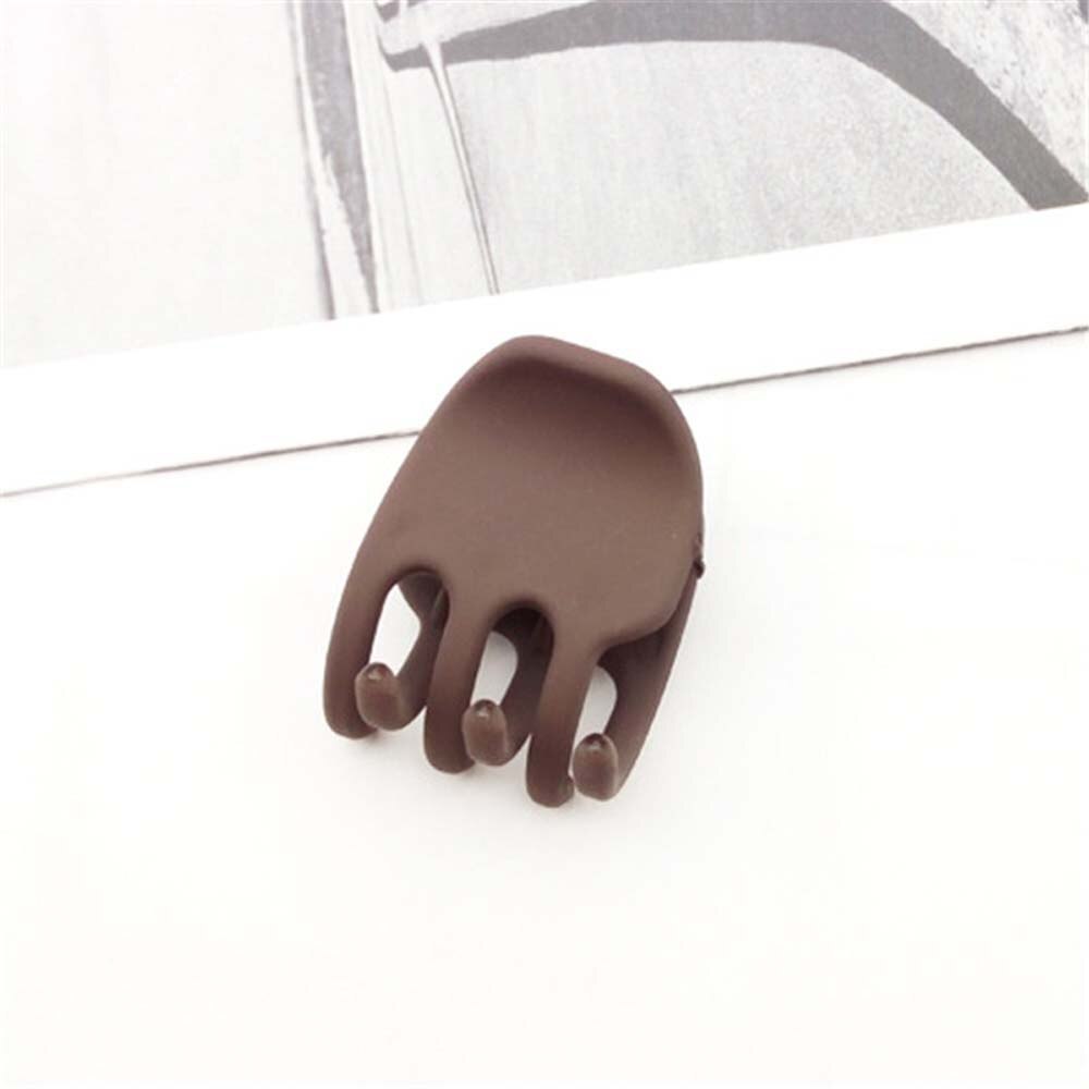 Klauw Clip Voor Vrouwen Stoere Zwarte Plastic Haar Klauw Grote Size Haar Klemmen Klauw Clip Krab Voor Haar accessoires: 2.7x2.4 cm