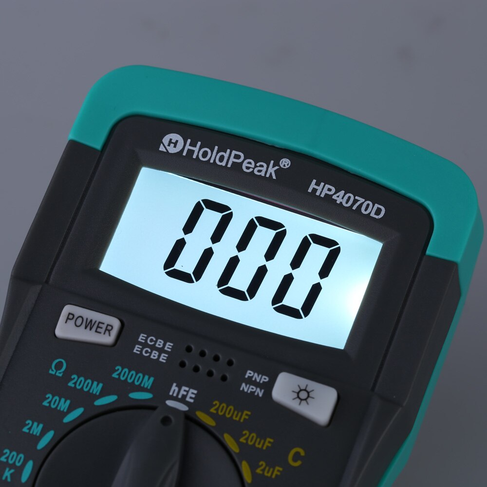 HP4070D Mini Digital Multimeter Resistance Meter Capacitance Tester Inductance Transistor Test HoldPeak Electrical Instruments