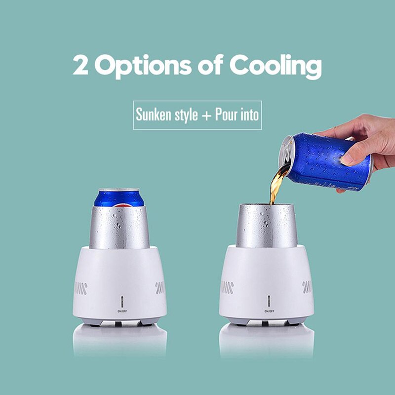 Portable Smart Mini Refrigerator Fridge Cup Instant Cooling Cup USB Fridge Cooler Fast Cooling Device for Home Car Office