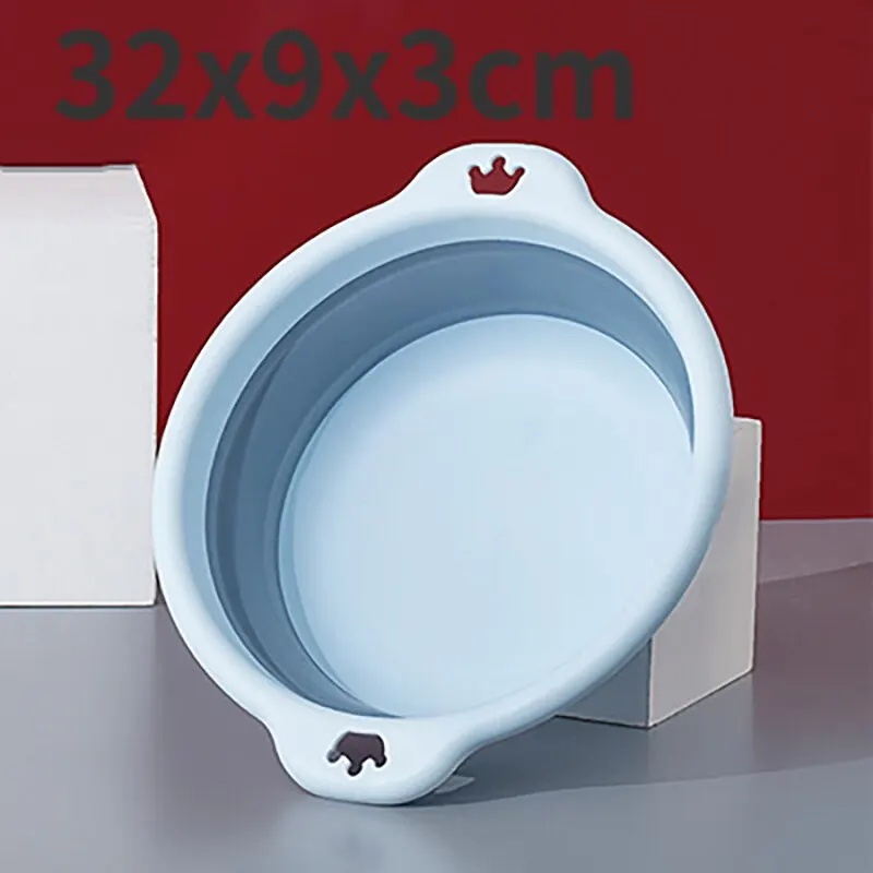 Tragbares faltbares Wäschebecken aus Kunststoff für sterben Reise, zusammenklappbares Waschbecken, sicheres, langlebiges, faltbares Waschbecken für Badezimmer und Haushaltsbedarf: Schwarz