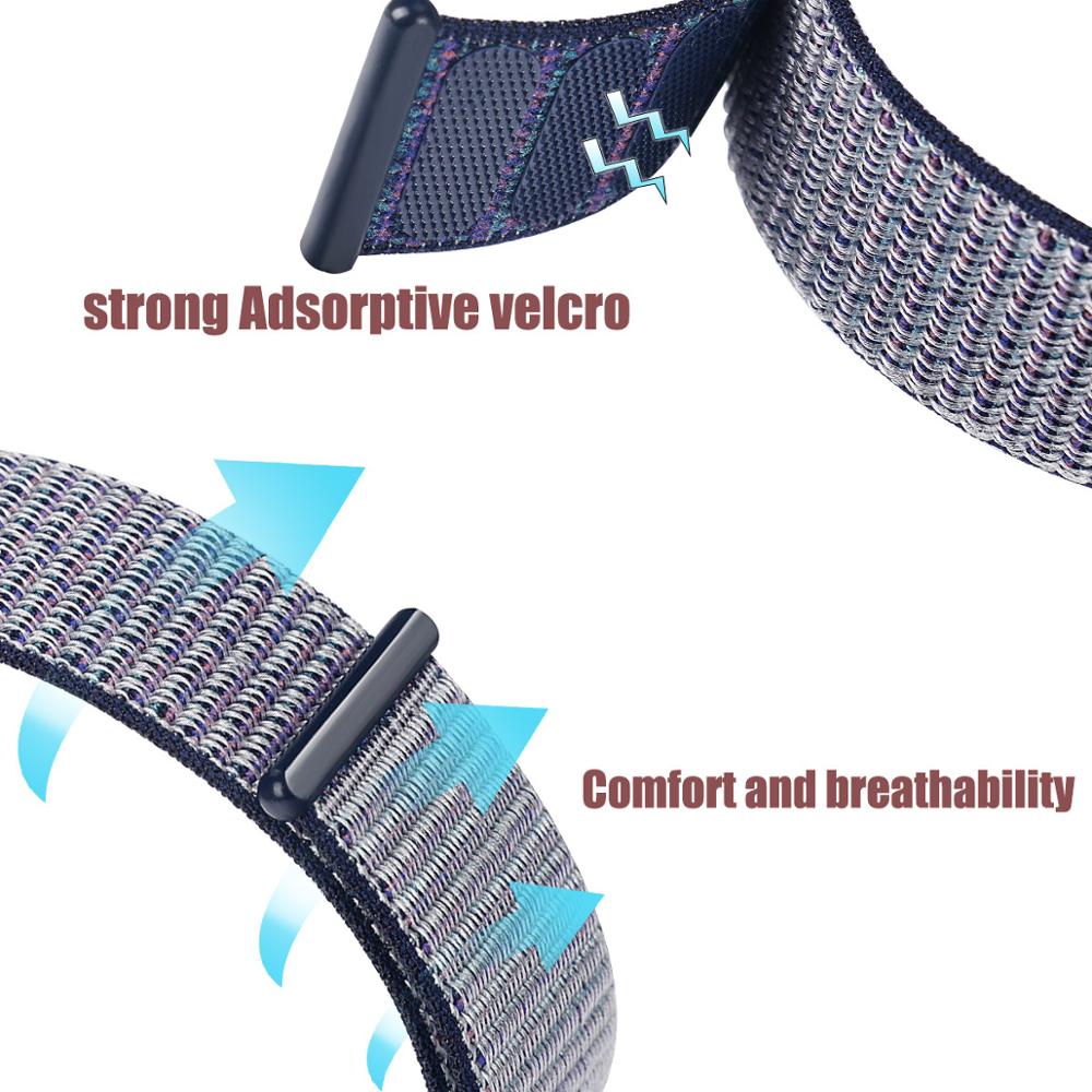 Adjustable Velcro Nylon Sports Band Strap For A pple Watch 38/40/42mm/44mm i-Watch Series 5 4 3 2 1,Note me the Size when Buy!