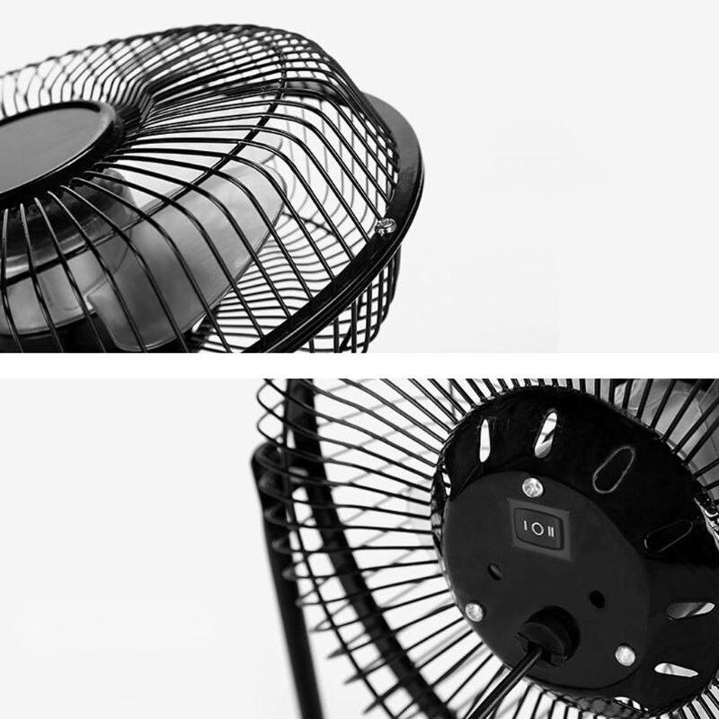 USB Powered Metal 8 Inch Portable USB Desk Fan with 2 Speeds Switch Personal Cooling Fan for Home Office Table Outdoor