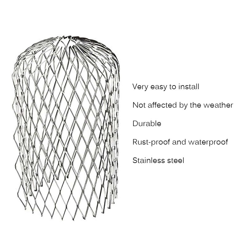 Durable Gutter Guard Downspouts Filter Strainer Preventing Leaf Debris Branches Roof Moss From Clogging The Pipes