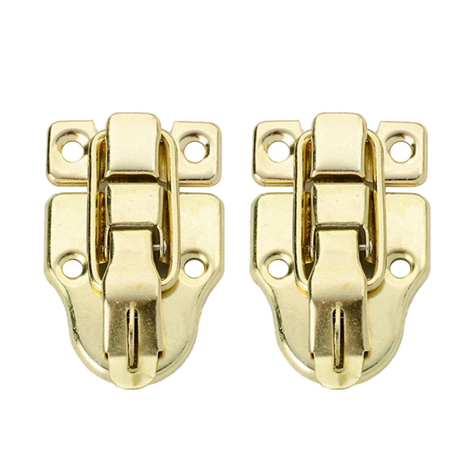 2pack Wooden Box Duckbilled Hasp Retro Style Toolbox Cabinet Decoration Clasp Suitcase Trunk Jewelry Chest Toggle Latch Durable