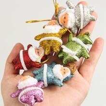 12 stks/set van Kerstboom Ornamenten Kerst Kleine Oude Man Hanger Xmas Tree Decoratie Accessoires Xtmas Opknoping Ornamenten