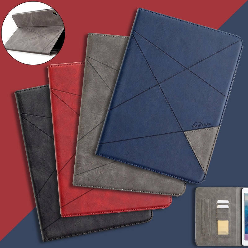 Hoesje voor samsung galaxy tab  s4 10.5 inch sm -t835 sm-t830 t830 luxe leren flip stand cover tab  s4 10.5 inch tablethoes