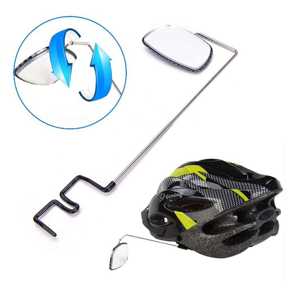 Fahrrad Gläser Rückspiegel 360 Grad Spiegel Aluminium Legierung Einstellung Helm Montieren High-Definition Objektiv