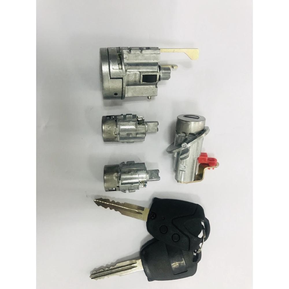 PROTON WAJA KEY LOCK SET WITH IGNITION BARREL &amp; DOOR LOCK &amp; LID LOCK with 2 KEYS