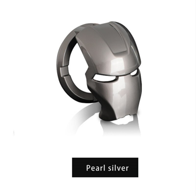 Start Stop Button 3D Stickers Start Stop Cap Auto Engine Ignition Button Stop Ring Circle Car Start Button Cover: Gray