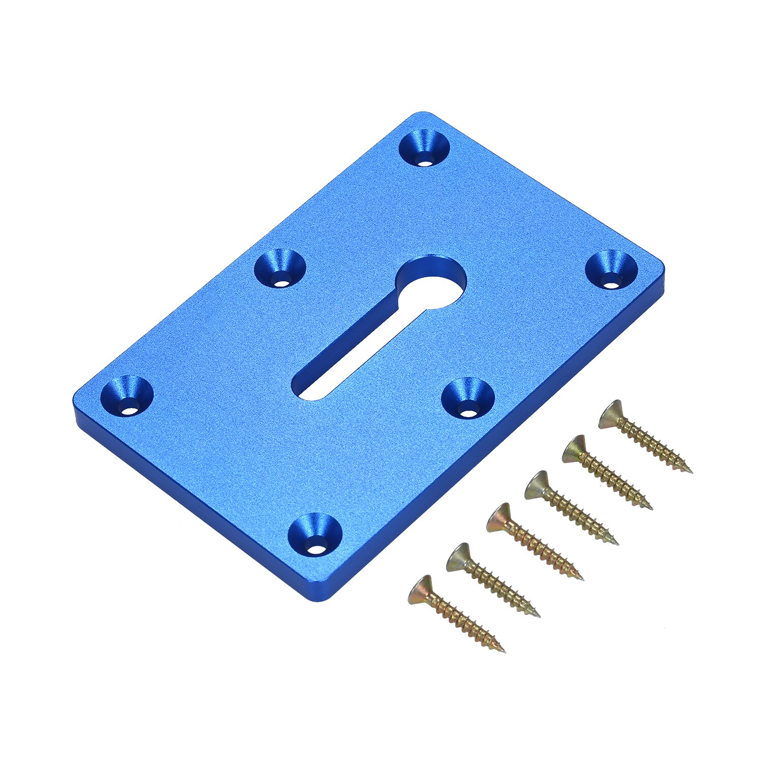 Aluminum Alloy Clamp Plate Mounting Plate Wear Resistant & Durable Carpenter Working Table Fixing Clamp with Screw