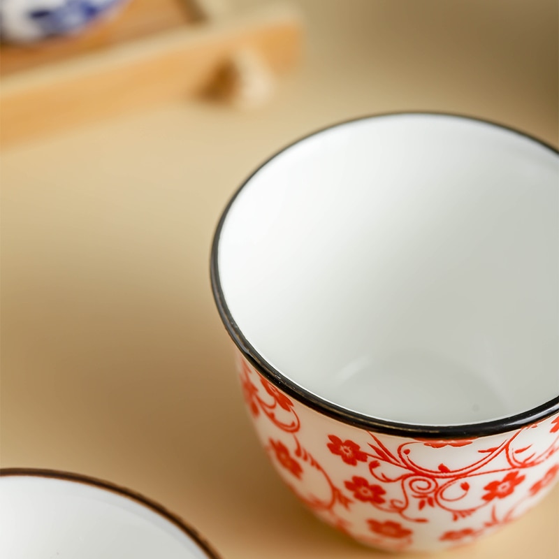 RHE 3 taza ps té Taza de cerámica para sopa pintado a mano original botella de agua juego de tazas de café whisky vino tazas