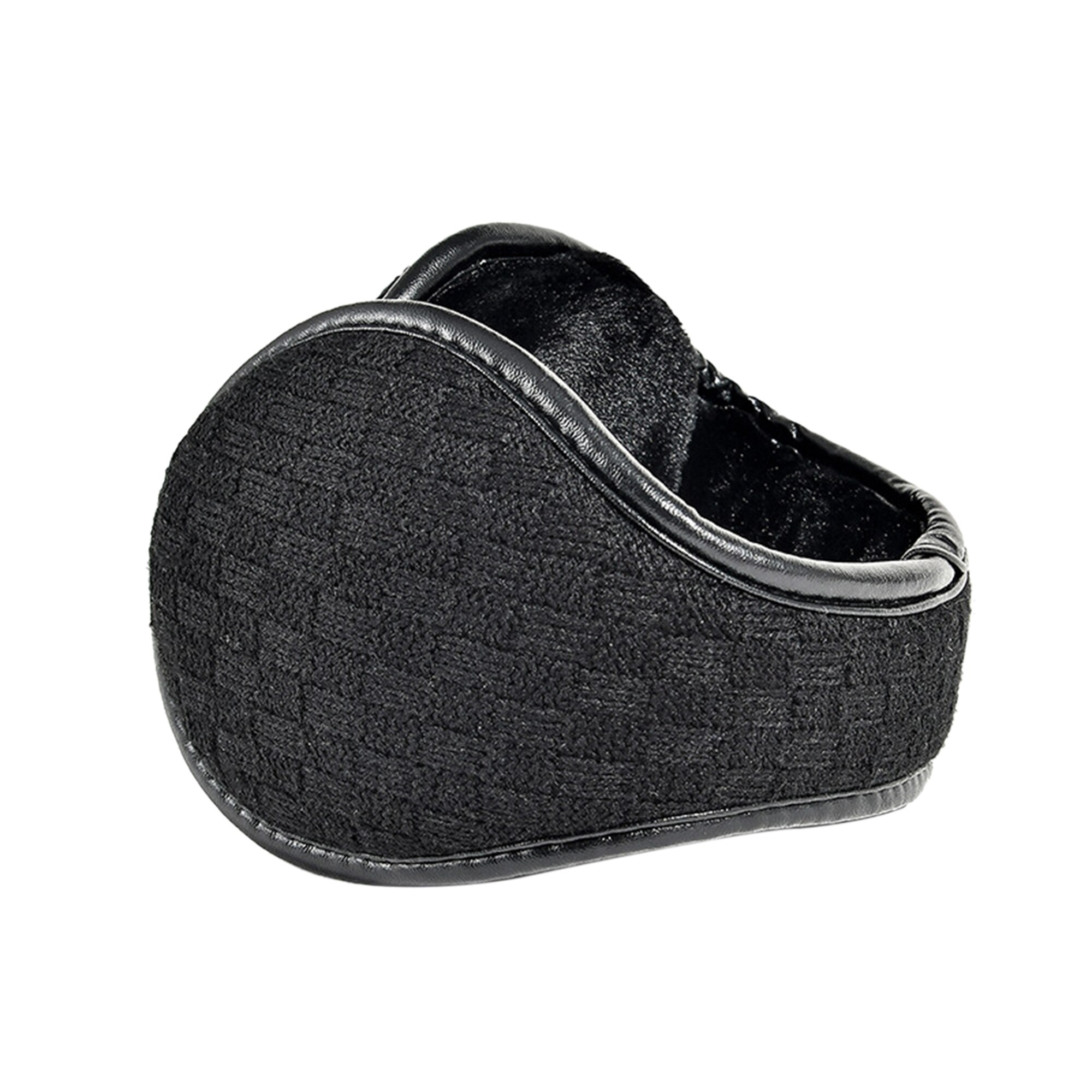 Męskie ocieplacze na uszy, wiatroszczelne, składane, polarowe, ciepłe nauszniki robić jazdy na nartach zimowych: czarny