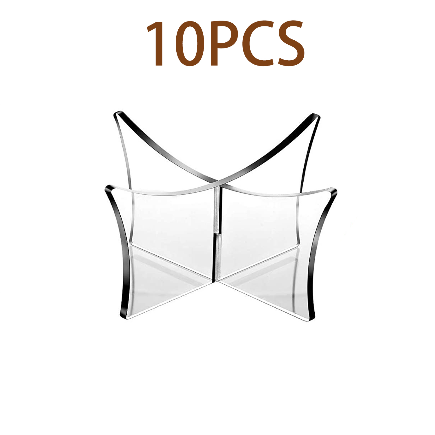 Acrylic Ball Stand Holder,Ball Display Stand for Football Basketball Soccer Ball ,Volleyball Rugby Ball Sports Ball Storage Rack: 10PCS