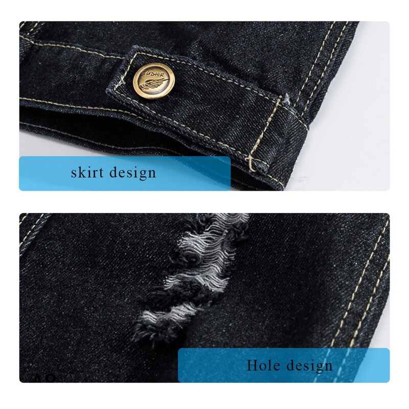 Baumwolle Jeans Ärmellose Jacke Weste Männer Plus Größe 6XL Schwarz Denim Jeans Weste Männlichen Cowboy Freien Weste Herren