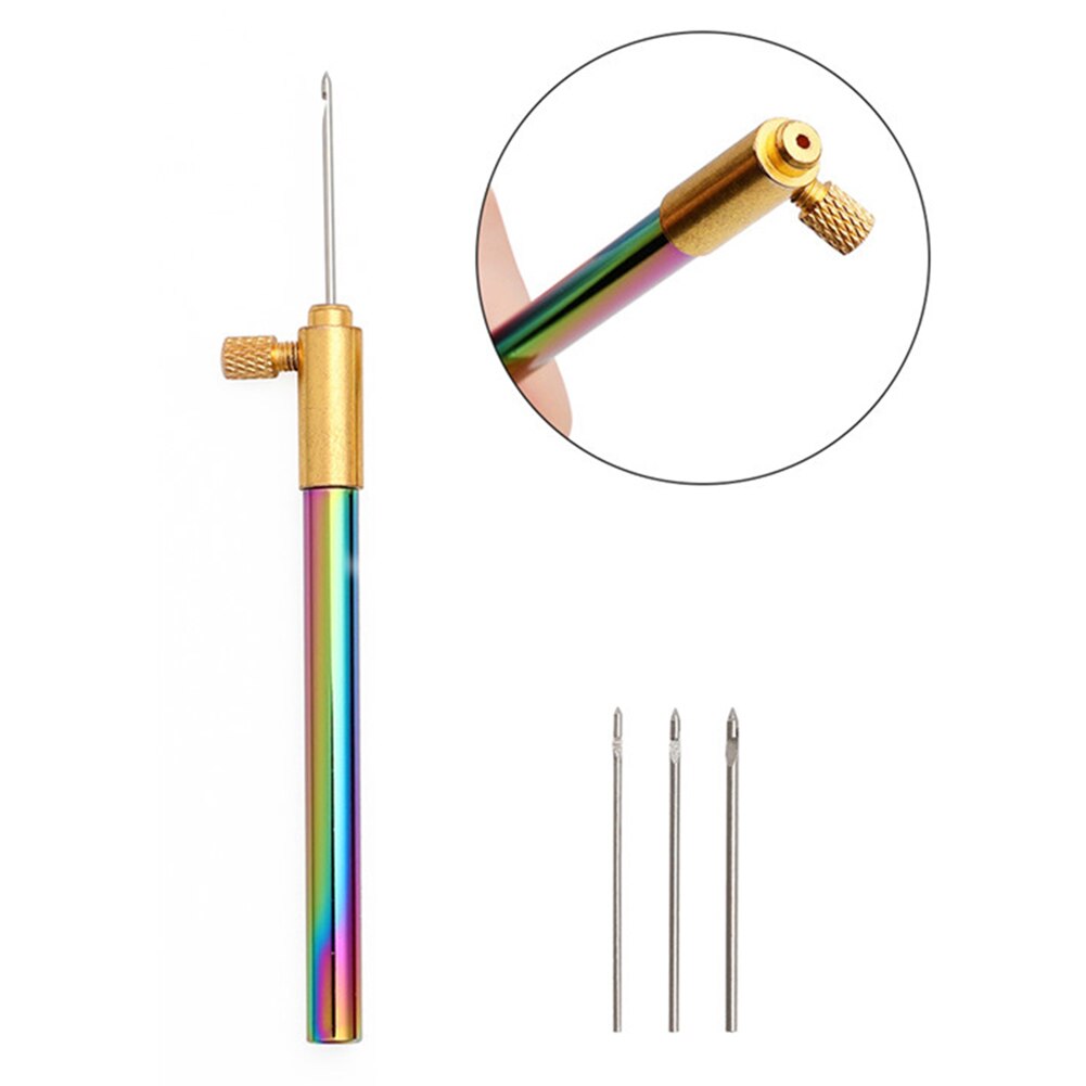 Sequins Crocheted Hook Sewing Handicraft French Style Embroidery Needle Beaded Sewing Hand Crochet Hook Set Kit