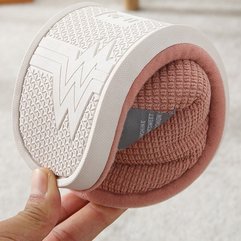 Women Indoor Slippers Warm Lovers Home Slipper Anti Slip Autumn Winter Shoes Household Floor Soft Indoor Flat Cotton Home Shoes