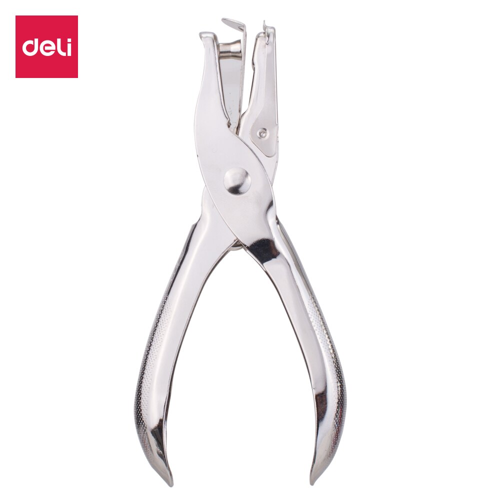 DELI Metal Paper Punch - 1 Hole Punch Machine - Diameter 6mm - 8 Sheets
