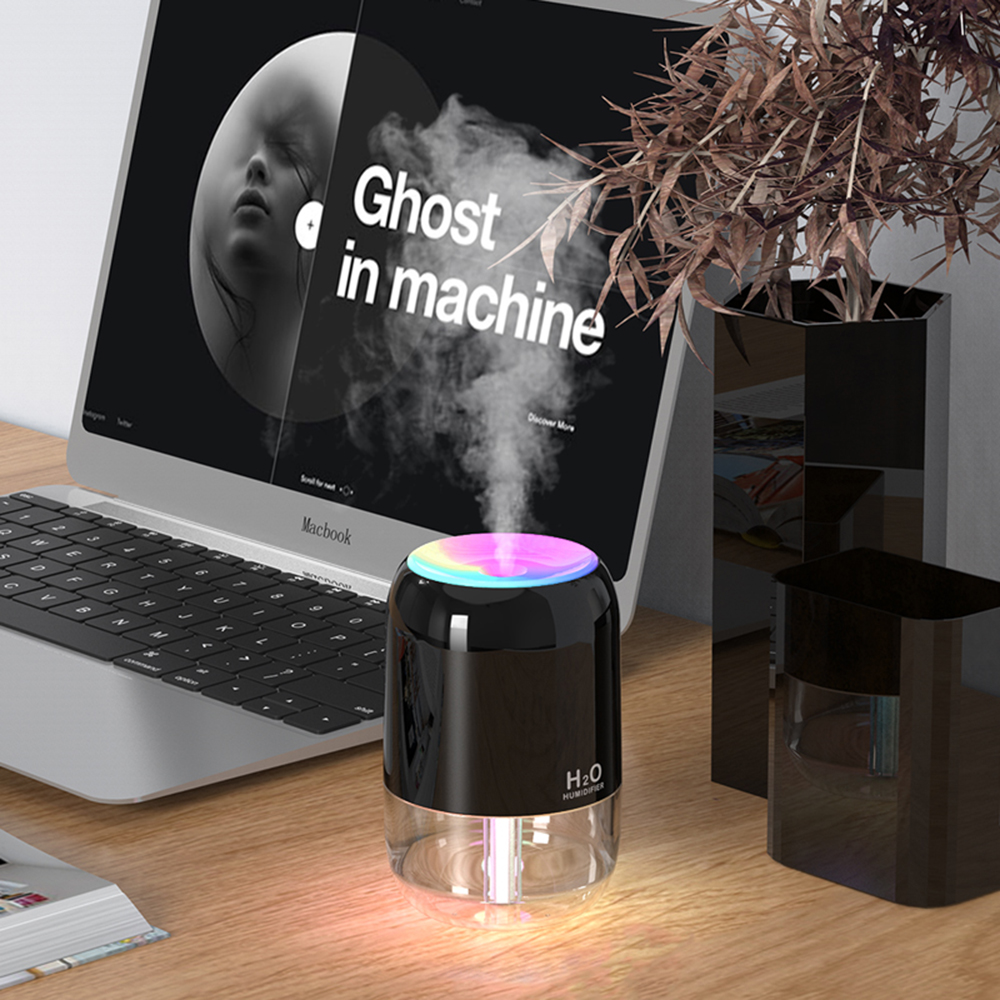 Mini Nightlight Colorful Atmosphere Aromatherapy Machine USB Humidifier Bedroom Humidifier 300ml Air Purifier